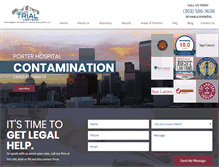 Tablet Screenshot of denvertriallawyers.com